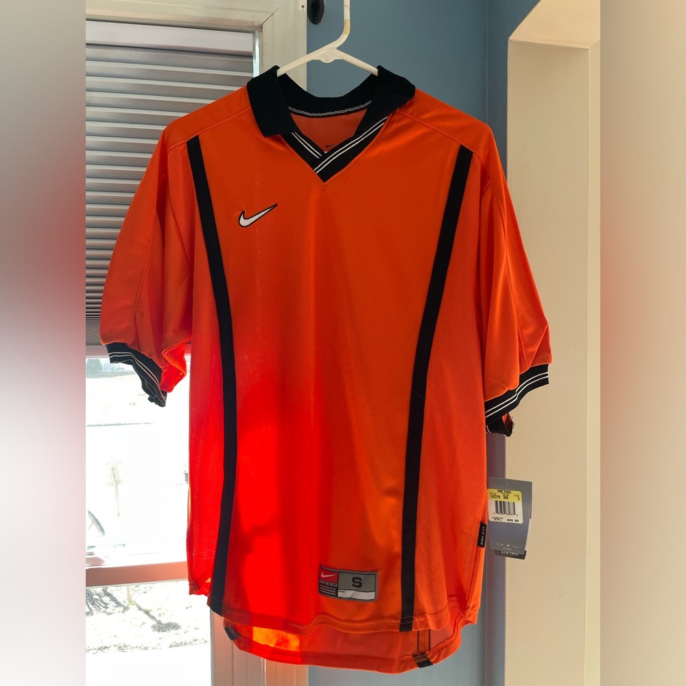 Nike small orange golf polo